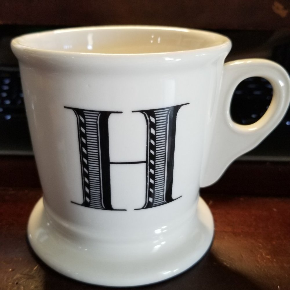 Anthropologie Monogram Mug (a.k.a. Mr. Mug) "H"